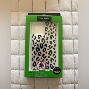 Kate Spade Black and White Leopard iPhone 16 Pro Max Case